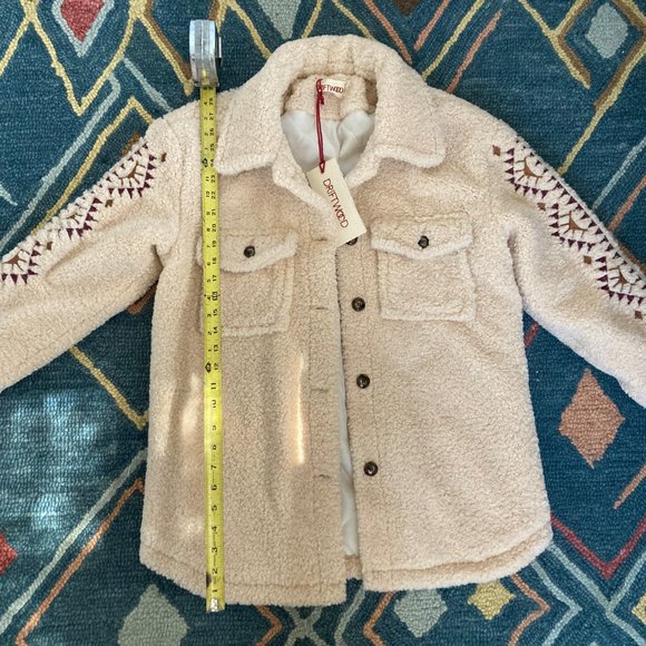 DRIFTWOOD Cream Embroidered Sherpa Jacket | Sundance Catalog - Picture 8 of 13